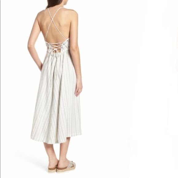 BRAND NEW | STRIPE APRON DRESS - Picture 2 of 5